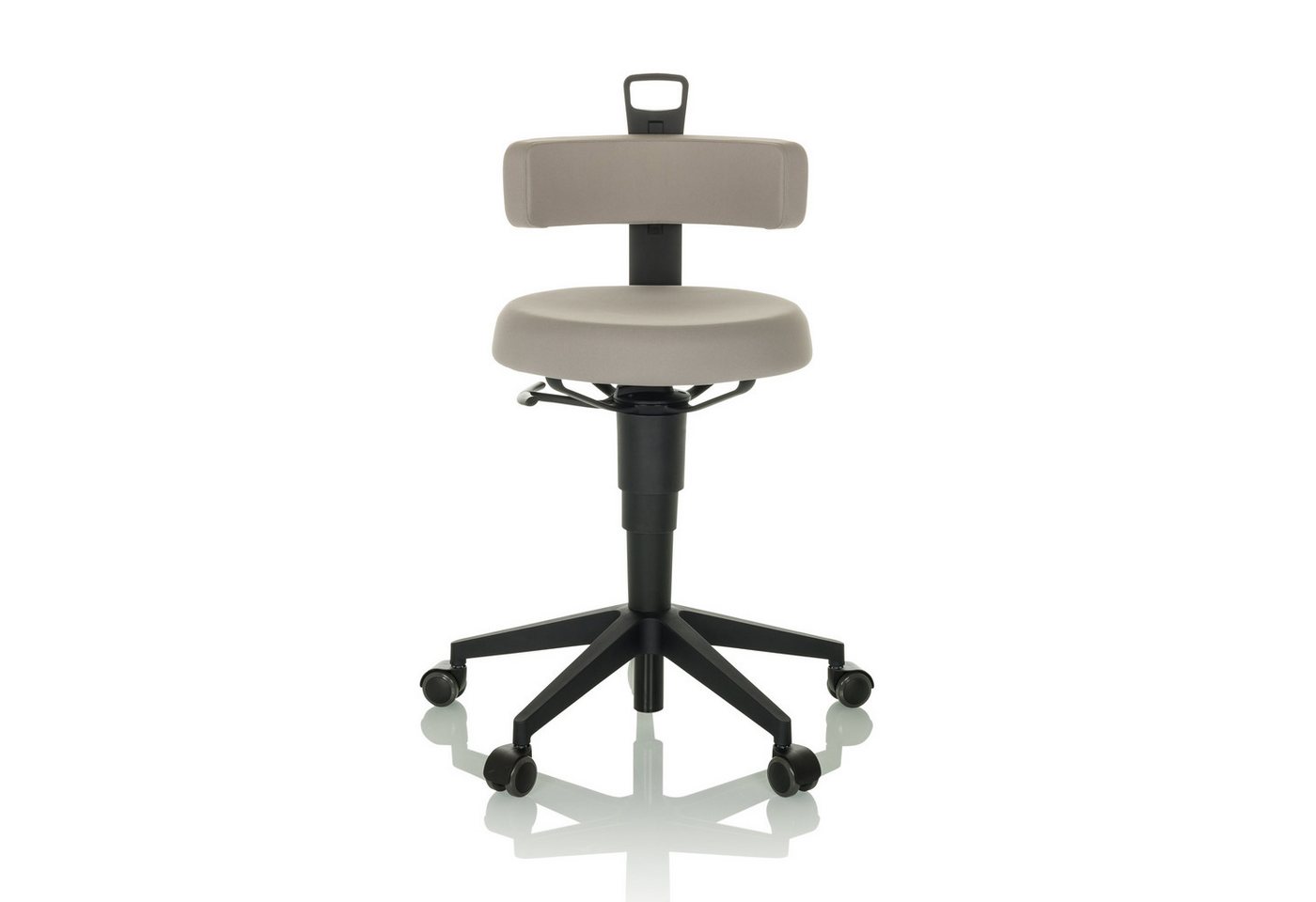 hjh OFFICE Arbeitshocker Drehhocker TOP WORK FLEX Stoff ohne Armlehnen, drehbar von hjh OFFICE