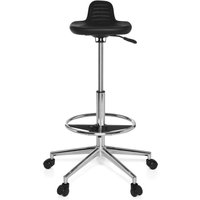 hjh OFFICE Arbeitsstuhl / Bürostuhl TOP WORK 3 Kunstleder, schwarz von hjh OFFICE