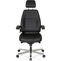 hjh OFFICE Arbeitsstuhl / Chefsessel 24 HOURS Leder, schwarz hjh OFFICE Arbeitsstuhl / Chefsessel 24 HOURS Leder, schwarz von hjh OFFICE