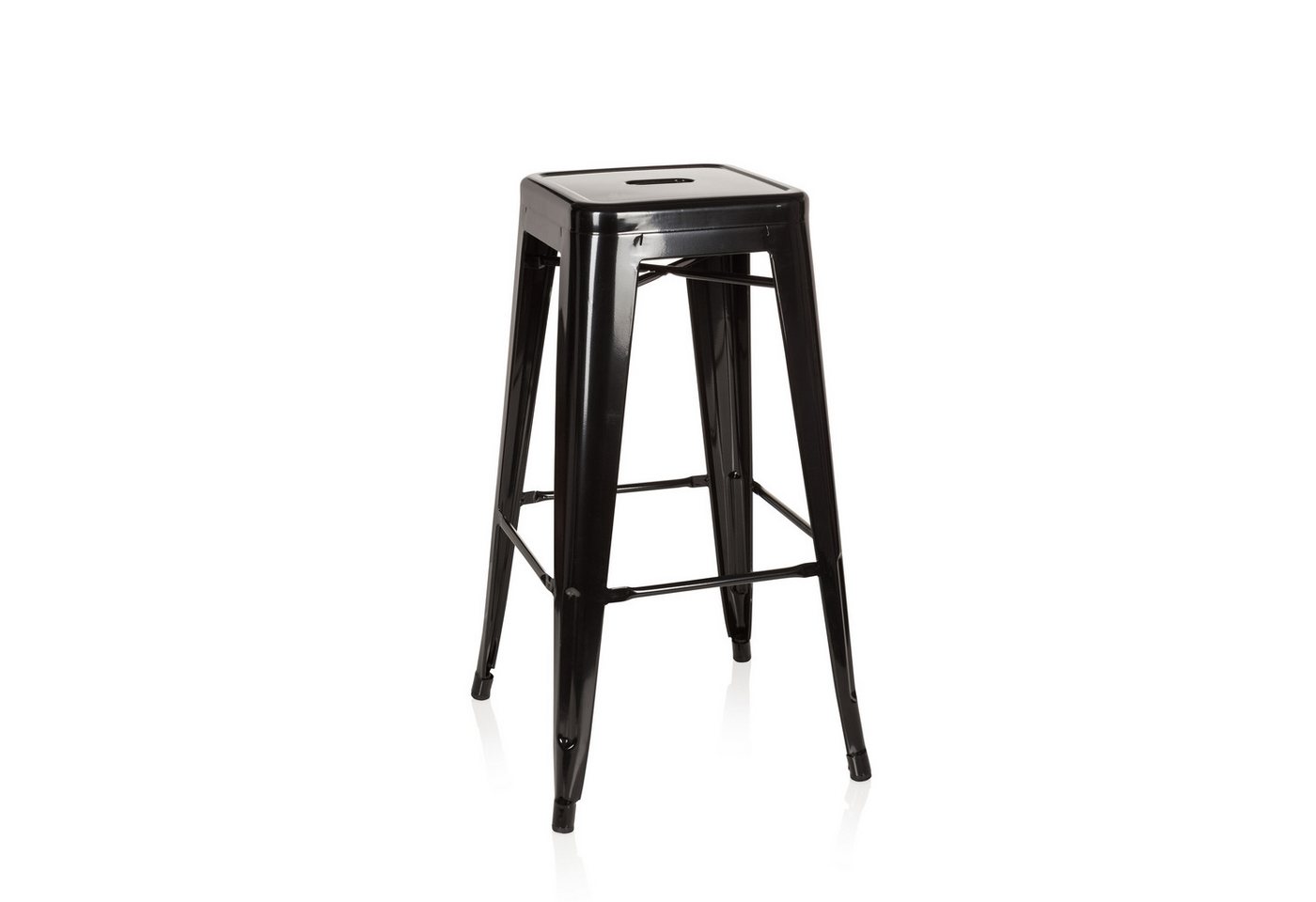 hjh OFFICE Barhocker Barhocker VANTAGGIO HIGH Metall ohne Armlehnen (1 St), Tresenhocker im Industrial Style aus Metall, Barstuhl Bistrohocker von hjh OFFICE