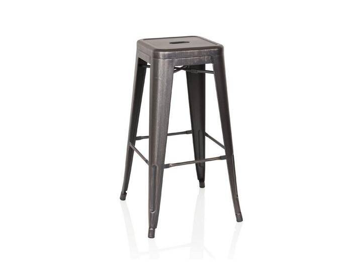 hjh OFFICE Barhocker Barhocker VANTAGGIO HIGH Metall ohne Armlehnen (1 St), Tresenhocker im Industrial Style aus Metall, Barstuhl Bistrohocker von hjh-OFFICE