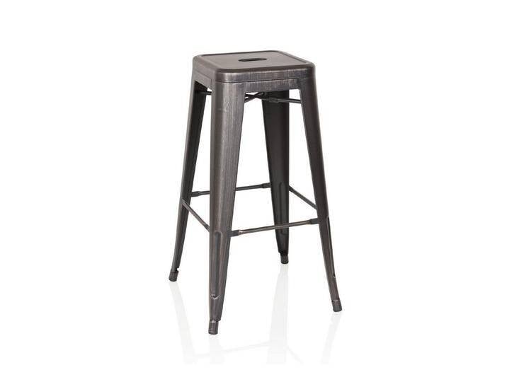 hjh OFFICE Barhocker Barhocker VANTAGGIO HIGH Metall ohne Armlehnen (1 St), Tresenhocker im Industrial Style aus Metall, Barstuhl Bistrohocker von hjh-OFFICE