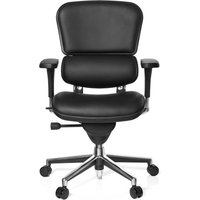 hjh OFFICE Bürostuhl / Chefsessel ERGOHUMAN STD BASE Leder, schwarz von hjh OFFICE