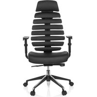 hjh OFFICE Bürostuhl / Drehstuhl ERGO LINE II PRO Leder, schwarz von hjh OFFICE