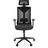 hjh OFFICE Bürostuhl / Drehstuhl KODIAK Stoff/Netzstoff, schwarz von hjh OFFICE