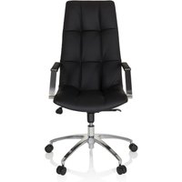 hjh OFFICE Bürostuhl / Drehstuhl SARANTO PRO Leder, schwarz von hjh OFFICE