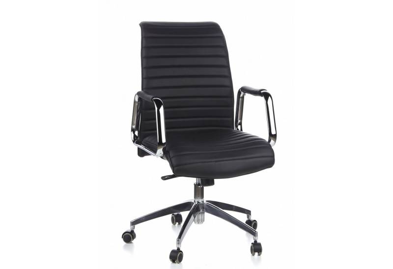 hjh OFFICE Chefsessel Profi Chefsessel ASPERA 10 Leder mit Armlehnen, Drehstuhl Bürostuhl ergonomisch von hjh OFFICE