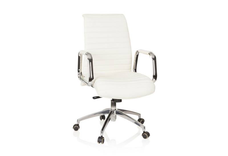 hjh OFFICE Chefsessel Profi Chefsessel ASPERA 10 Leder mit Armlehnen, Drehstuhl Bürostuhl ergonomisch von hjh OFFICE