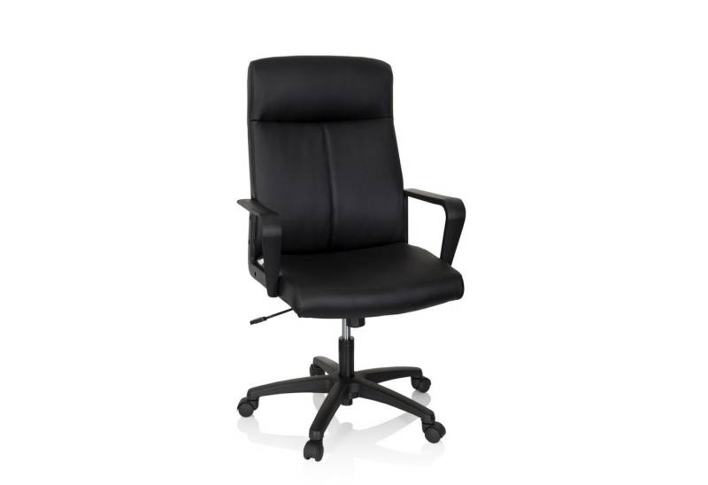 hjh OFFICE Chefsessel Profi Chefsessel LISSO Kunstleder mit Armlehnen, Drehstuhl Bürostuhl ergonomisch von hjh OFFICE
