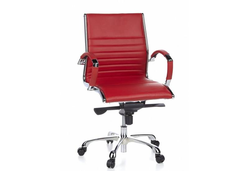 hjh OFFICE Chefsessel Profi Chefsessel PARMA 10 Leder mit Armlehnen, Drehstuhl Bürostuhl ergonomisch von hjh OFFICE