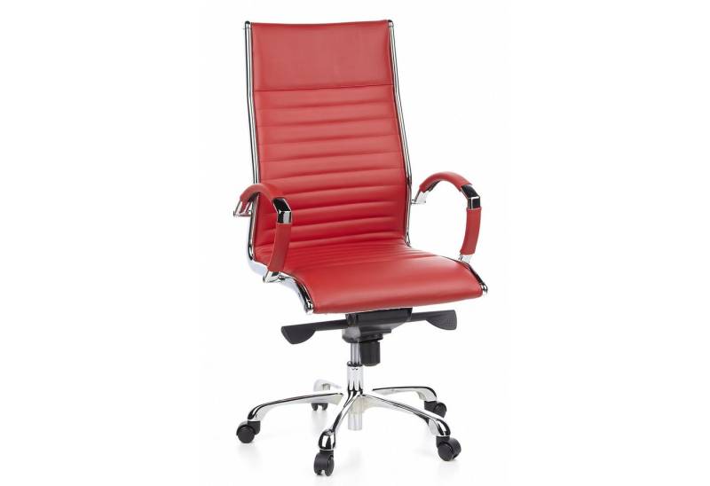 hjh OFFICE Chefsessel Profi Chefsessel PARMA 20 Leder mit Armlehnen, Drehstuhl Bürostuhl ergonomisch von hjh OFFICE