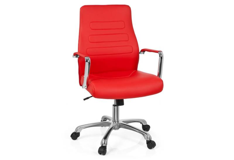 hjh OFFICE Chefsessel Profi Chefsessel TEWA Kunstleder mit Armlehnen, Drehstuhl Bürostuhl ergonomisch von hjh OFFICE