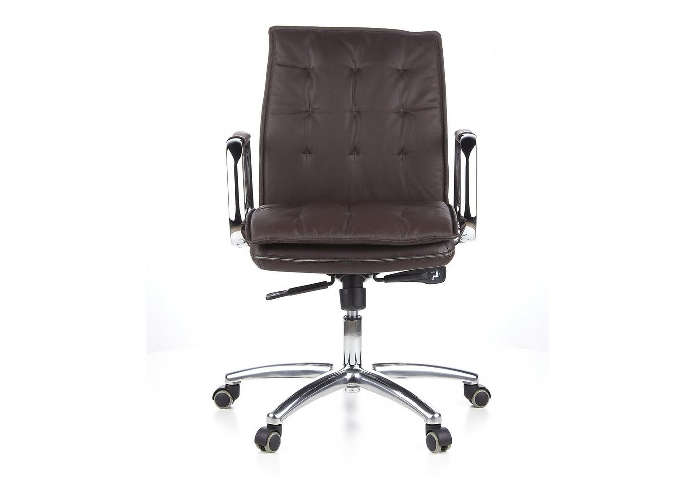 hjh OFFICE Chefsessel Profi Chefsessel VILLA 10 Leder mit Armlehnen, Drehstuhl Bürostuhl ergonomisch von hjh OFFICE