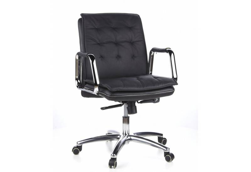 hjh OFFICE Chefsessel Profi Chefsessel VILLA 10 Leder mit Armlehnen, Drehstuhl Bürostuhl ergonomisch von hjh OFFICE