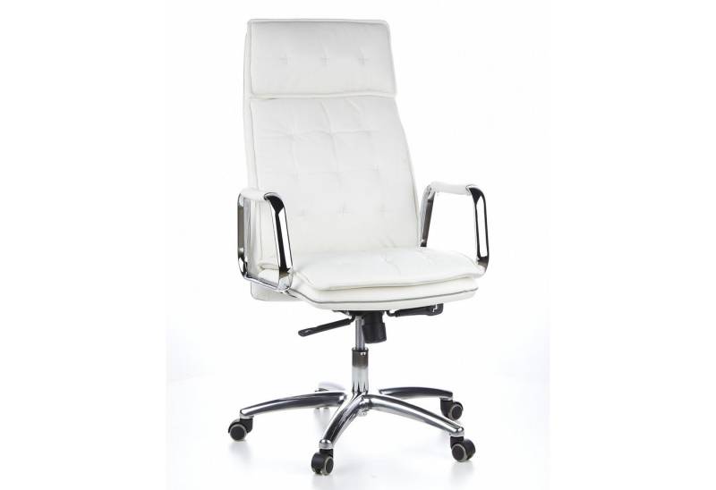 hjh OFFICE Chefsessel Profi Chefsessel VILLA 20 Leder mit Armlehnen, Drehstuhl Bürostuhl ergonomisch von hjh OFFICE
