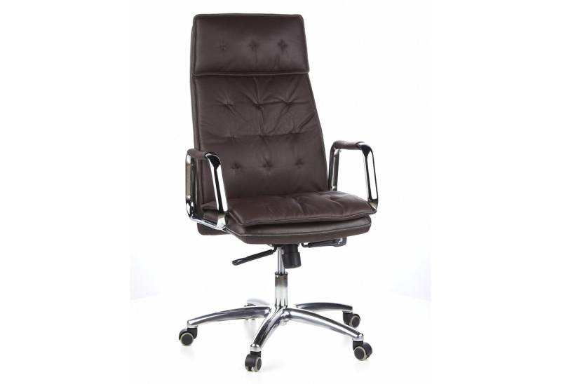 hjh OFFICE Chefsessel Profi Chefsessel VILLA 20 Leder mit Armlehnen, Drehstuhl Bürostuhl ergonomisch von hjh OFFICE