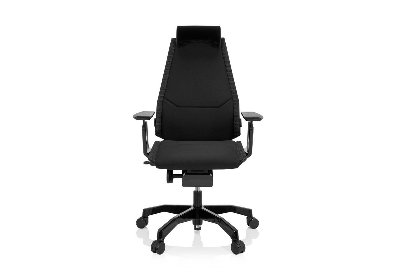 hjh OFFICE Drehstuhl High End Bürostuhl GENIDIA BLACK Stoff (1 St), Schreibtischstuhl ergonomisch von hjh OFFICE