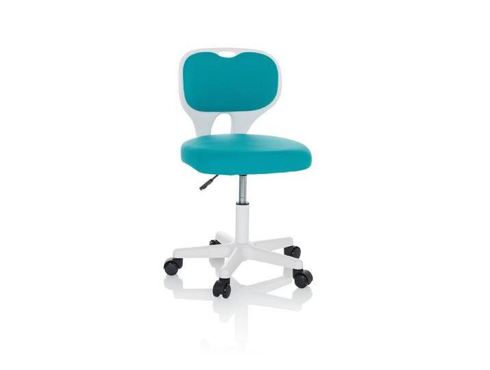 hjh OFFICE Drehstuhl Kinderdrehstuhl KIDDY TOP W Stoff ohne Armlehnen (1 St), Kinder Bürostuhl mitwachsend, ergonomisch, blau, Blau von hjh-OFFICE