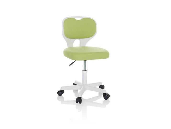 hjh OFFICE Drehstuhl Kinderdrehstuhl KIDDY TOP W Stoff ohne Armlehnen (1 St), Kinder Bürostuhl mitwachsend, ergonomisch, grün, Grün von hjh-OFFICE