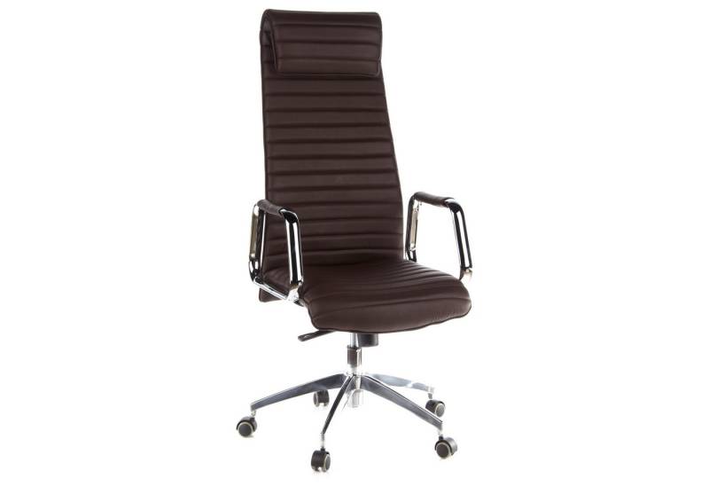 hjh OFFICE Drehstuhl Luxus Chefsessel ASPERA 20 Leder mit Armlehnen (1 St), Profi Bürostuhl Schreibtischstuhl ergonomisch von hjh OFFICE
