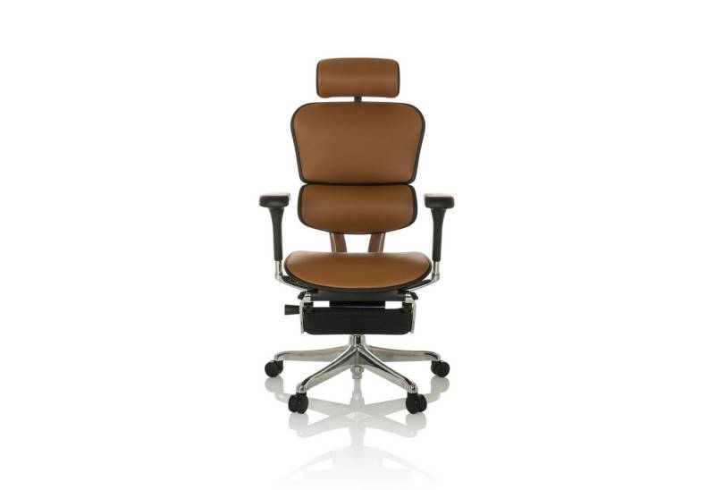 hjh OFFICE Drehstuhl Luxus Chefsessel ERGOHUMAN PLUS LEGPRO GEN2 Leder (1 St), Profi Bürostuhl Schreibtischstuhl ergonomisch von hjh OFFICE