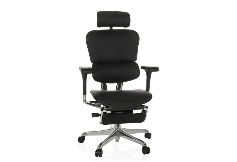 hjh OFFICE Drehstuhl Luxus Chefsessel ERGOHUMAN PLUS LEGPRO GEN2 Leder (1 St), Profi Bürostuhl Schreibtischstuhl ergonomisch von hjh OFFICE