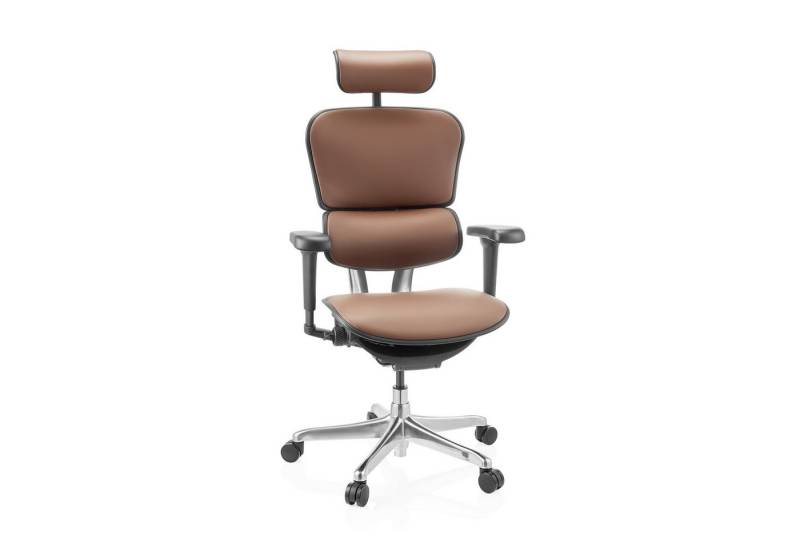 hjh OFFICE Drehstuhl Luxus Chefsessel ERGOHUMAN ULTRA L GEN2 Leder (1 St), Profi Bürostuhl Schreibtischstuhl ergonomisch von hjh OFFICE