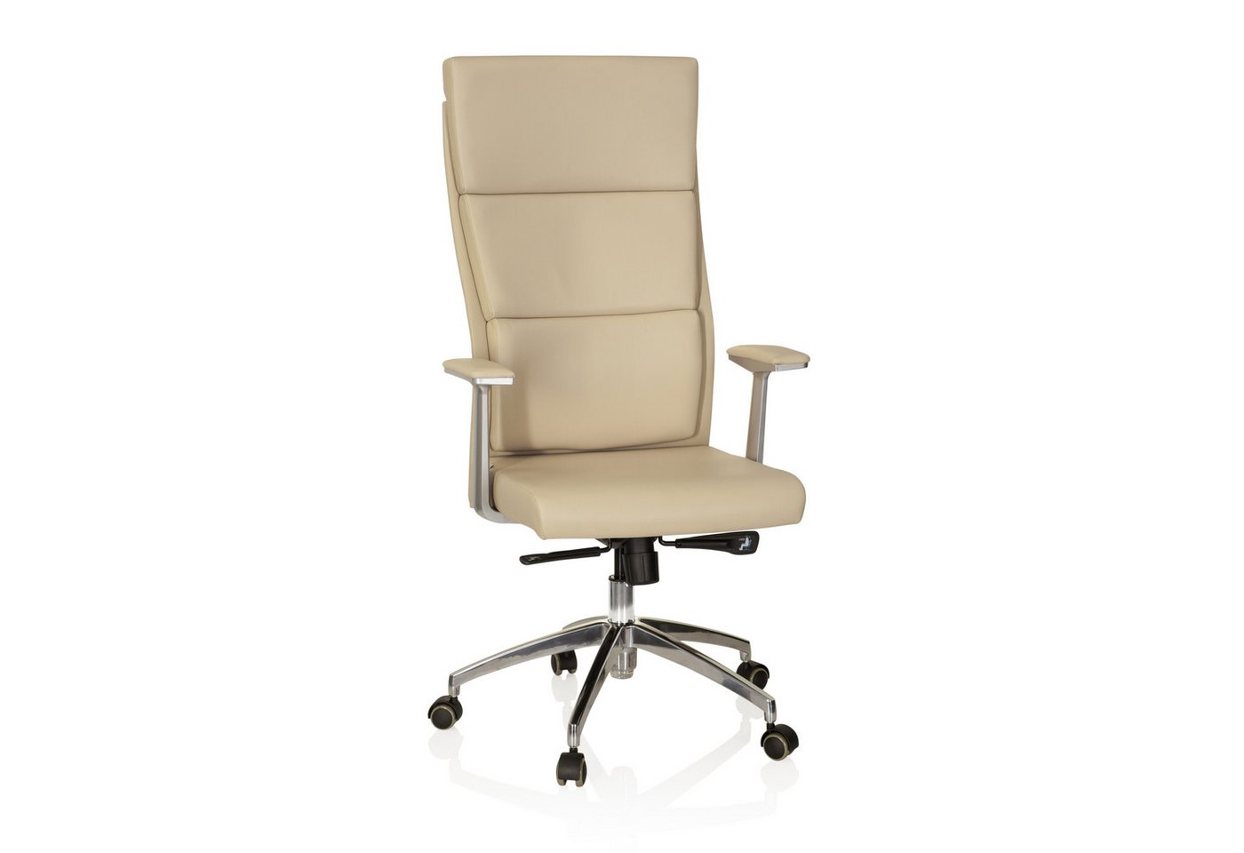 hjh OFFICE Drehstuhl Luxus Chefsessel MONZA 20 Leder mit Armlehnen (1 St), Profi Bürostuhl Schreibtischstuhl ergonomisch von hjh OFFICE