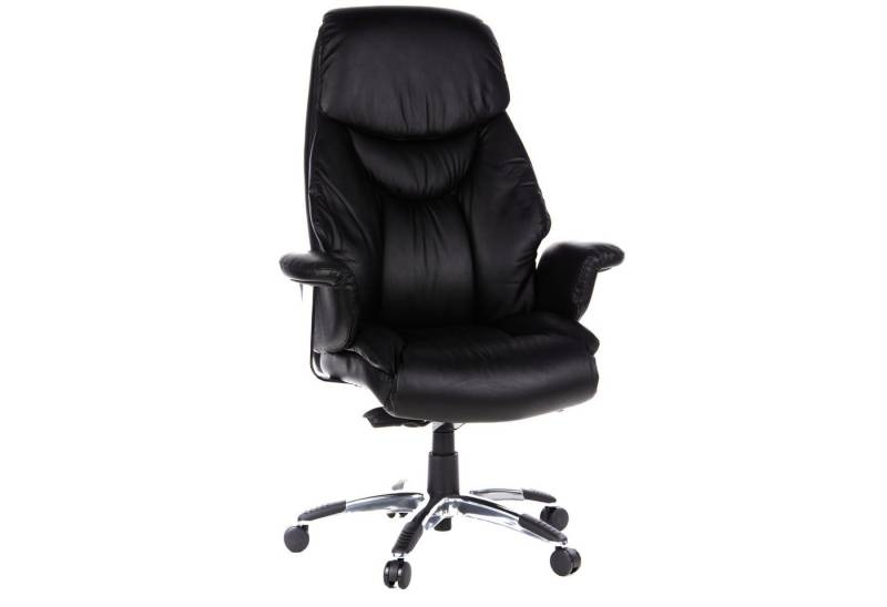 hjh OFFICE Drehstuhl Luxus Chefsessel PRADO Leder mit Armlehnen (1 St), Profi Bürostuhl Schreibtischstuhl ergonomisch von hjh OFFICE
