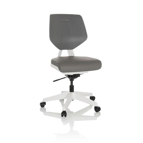 hjh OFFICE Drehstuhl Move Work Arbeitsstuhl höhenverstellbar mit beweglicher Sitzfläche, Grau, 640523 von hjh OFFICE