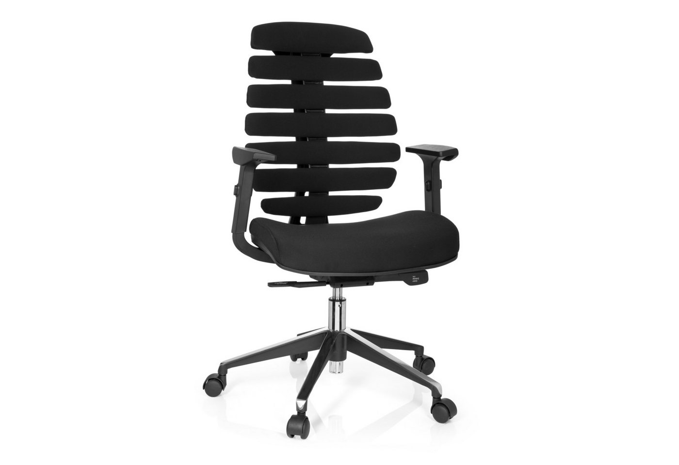 hjh OFFICE Drehstuhl Profi Bürostuhl ERGO LINE II Stoff mit Armlehnen (1 St), Ergonomischer Chefsessel, Schreibtischstuhl höhenverstellbar von hjh OFFICE