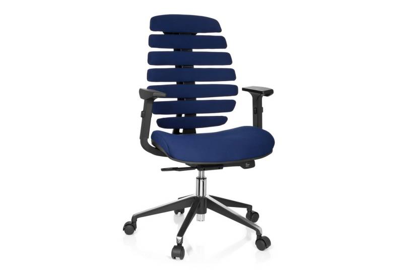 hjh OFFICE Drehstuhl Profi Bürostuhl ERGO LINE II Stoff mit Armlehnen (1 St), Ergonomischer Chefsessel, Schreibtischstuhl höhenverstellbar von hjh OFFICE