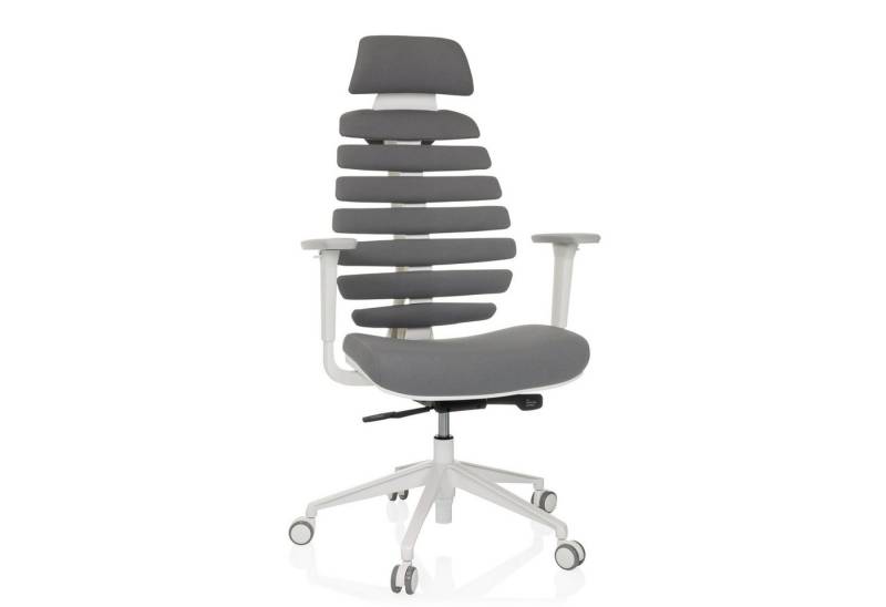 hjh OFFICE Drehstuhl Profi Bürostuhl ERGO LINE W Stoff mit Armlehnen (1 St), Ergonomischer Chefsessel, Schreibtischstuhl höhenverstellbar von hjh OFFICE