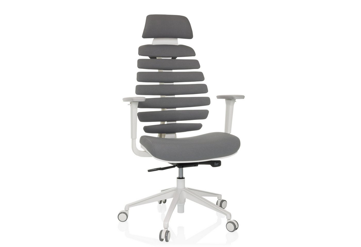 hjh OFFICE Drehstuhl Profi Bürostuhl ERGO LINE W Stoff mit Armlehnen (1 St), Ergonomischer Chefsessel, Schreibtischstuhl höhenverstellbar von hjh OFFICE