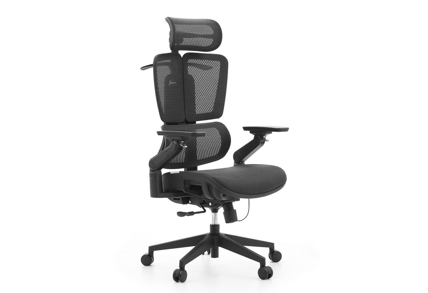 hjh OFFICE Drehstuhl Profi Bürostuhl Ergo U2 Pro3 Netzstoff (1 St), Ergonomischer Chefsessel, Schreibtischstuhl höhenverstellbar von hjh OFFICE