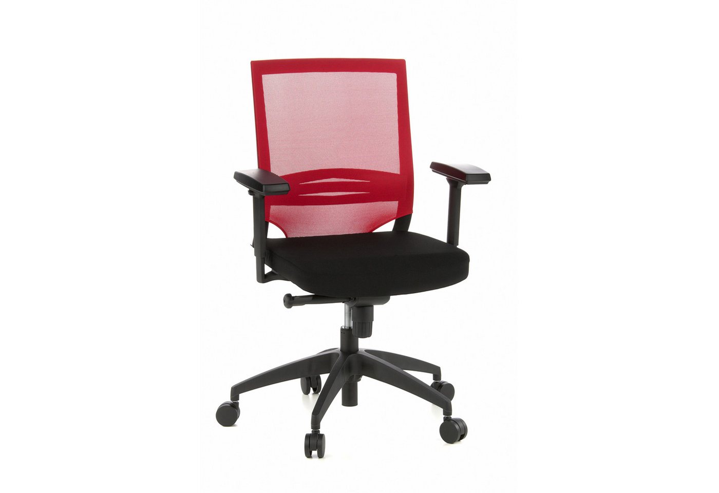 hjh OFFICE Drehstuhl Profi Bürostuhl PORTO BASE Stoff / Netzstoff (1 St), Ergonomischer Chefsessel, Schreibtischstuhl höhenverstellbar von hjh OFFICE