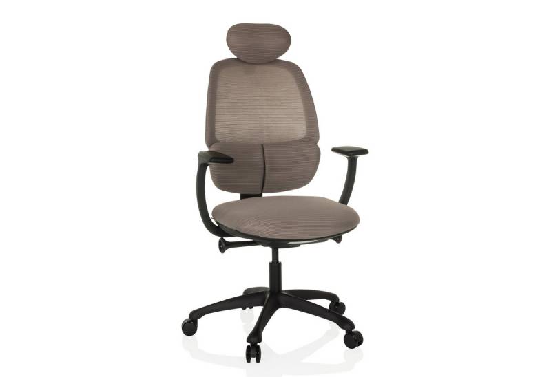 hjh OFFICE Drehstuhl Profi Bürostuhl RI-COVER Stoff / Netzstoff (1 St), Ergonomischer Chefsessel, Schreibtischstuhl höhenverstellbar von hjh OFFICE