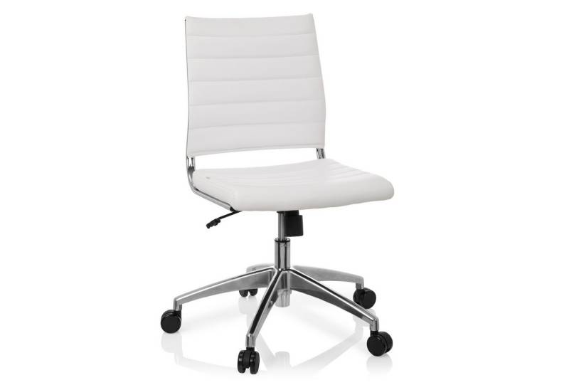 hjh OFFICE Drehstuhl Profi Bürostuhl TRISHA Kunstleder ohne Armlehnen (1 St), Ergonomischer Chefsessel, Schreibtischstuhl höhenverstellbar von hjh OFFICE