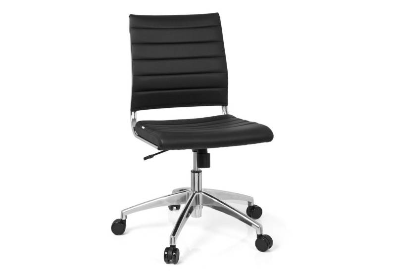hjh OFFICE Drehstuhl Profi Bürostuhl TRISHA Kunstleder ohne Armlehnen (1 St), Ergonomischer Chefsessel, Schreibtischstuhl höhenverstellbar von hjh OFFICE