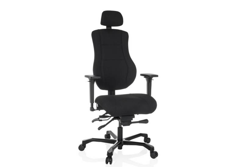 hjh OFFICE Drehstuhl XXL Drehstuhl 24 HOURS BASIC Stoff (1 St), XXL Chefsessel Bürostuhl ergonomisch von hjh OFFICE