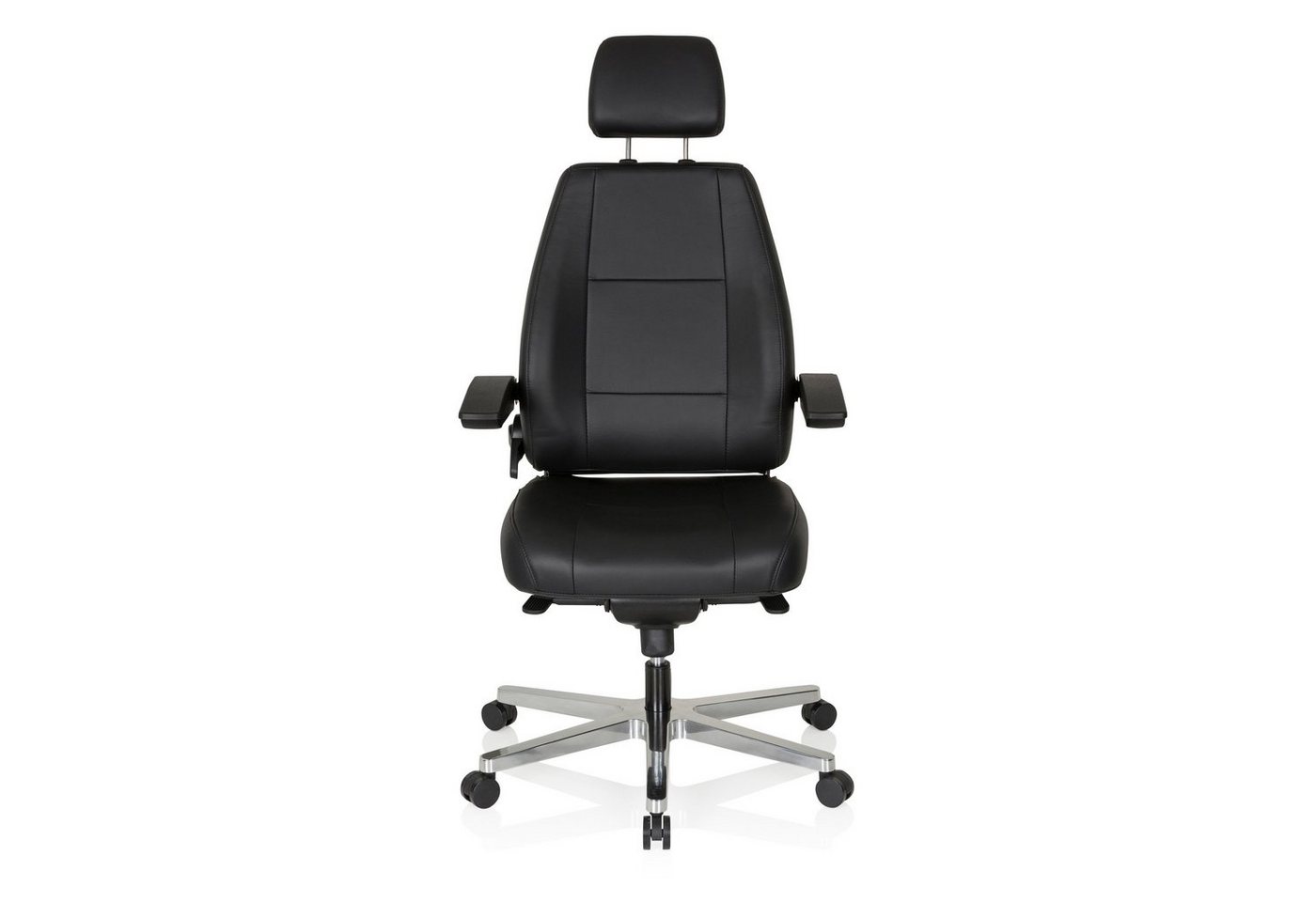 hjh OFFICE Drehstuhl XXL Drehstuhl 24 HOURS Leder (1 St), Chefsessel Bürostuhl ergonomisch von hjh OFFICE