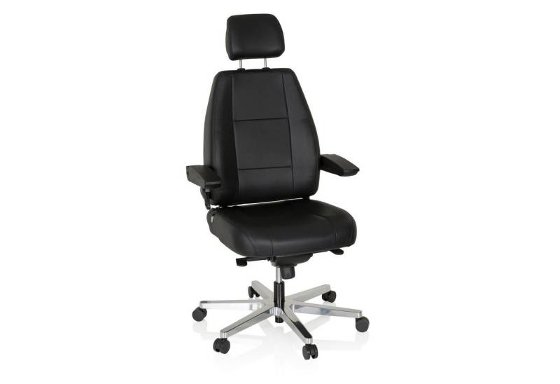 hjh OFFICE Drehstuhl XXL Drehstuhl 24 HOURS Leder (1 St), XXL Chefsessel Bürostuhl ergonomisch von hjh OFFICE