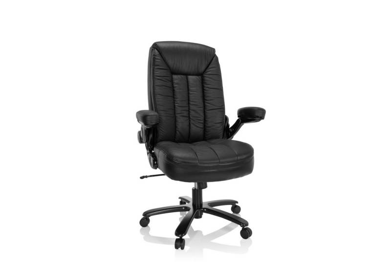 hjh OFFICE Drehstuhl XXL Drehstuhl INSTRUCTOR III Leder (1 St), XXL Chefsessel Bürostuhl ergonomisch von hjh OFFICE