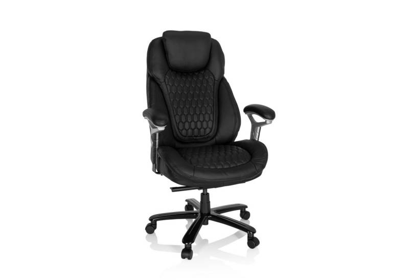 hjh OFFICE Drehstuhl XXL Drehstuhl XXL PULLMANN I Leder (1 St), XXL Chefsessel Bürostuhl ergonomisch von hjh OFFICE