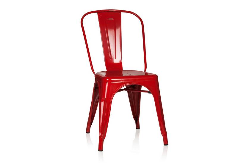 hjh OFFICE Esszimmerstuhl Bistrostuhl VANTAGGIO COMFORT Metall (1 St), Küchenstuhl, Stuhl Esszimmer, Stapelstuhl Metallgestell von hjh OFFICE