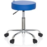 hjh OFFICE Hocker / Drehhocker OPERATOR II Kunstleder, blau von hjh OFFICE
