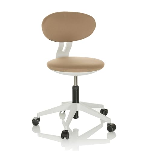 hjh OFFICE Kinderdrehstuhl mitwachsend MINIMOVO Kinder Bürostuhl höhenverstellbar, Schreibtischstuhl ohne Armlehnen, Stoff Beige hjh OFFICE Kinderdrehstuhl mitwachsend MINIMOVO Kinder Bürostuhl höhenverstellbar, Schreibtischstuhl ohne Armlehnen, Stoff Beige von hjh OFFICE