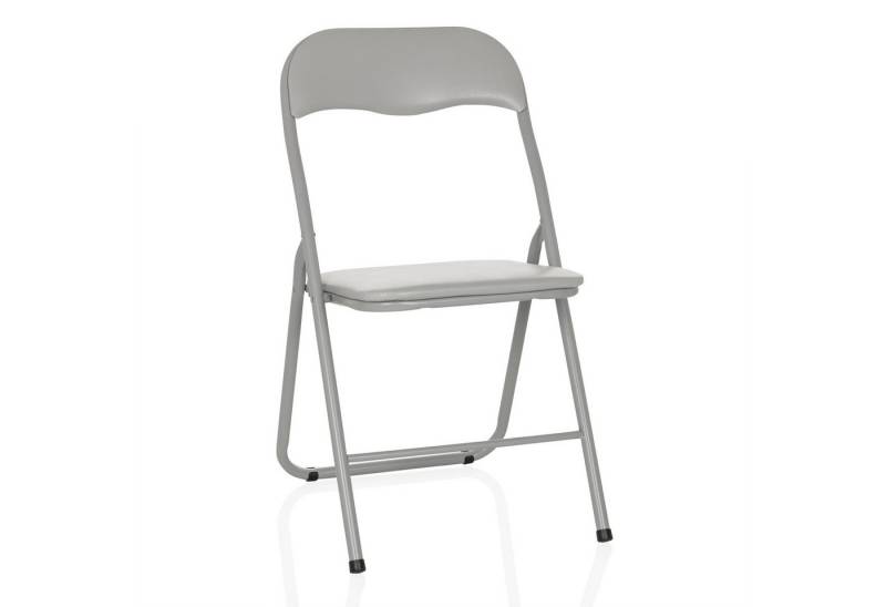 hjh OFFICE Klappstuhl Klappstuhl TUDELA BASIC Polyvinylchlorid (Pvc), gepolstert, Faltstuhl Besucherstuhl Konferenzstuhl, Metall-Gestell von hjh OFFICE