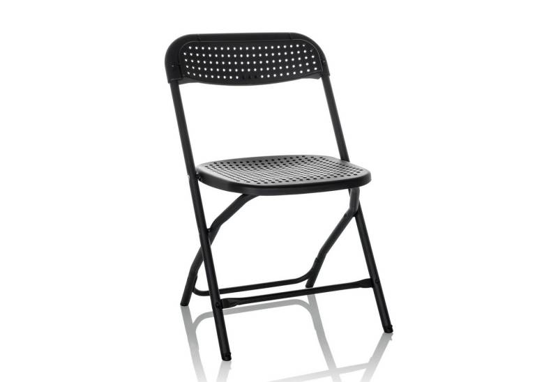 hjh OFFICE Gartenstuhl Outdoor Stuhl TUDELA XXL PRO Kunststoff, Klappstuhl wetterfest faltbar Camping Garten Balkon Terrasse von hjh OFFICE