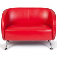 hjh OFFICE Loungesofa / Club Sofa ST. LUCIA Kunstleder, 2-Sitzer, rot hjh OFFICE Loungesofa / Club Sofa ST. LUCIA Kunstleder, 2-Sitzer, rot von hjh OFFICE